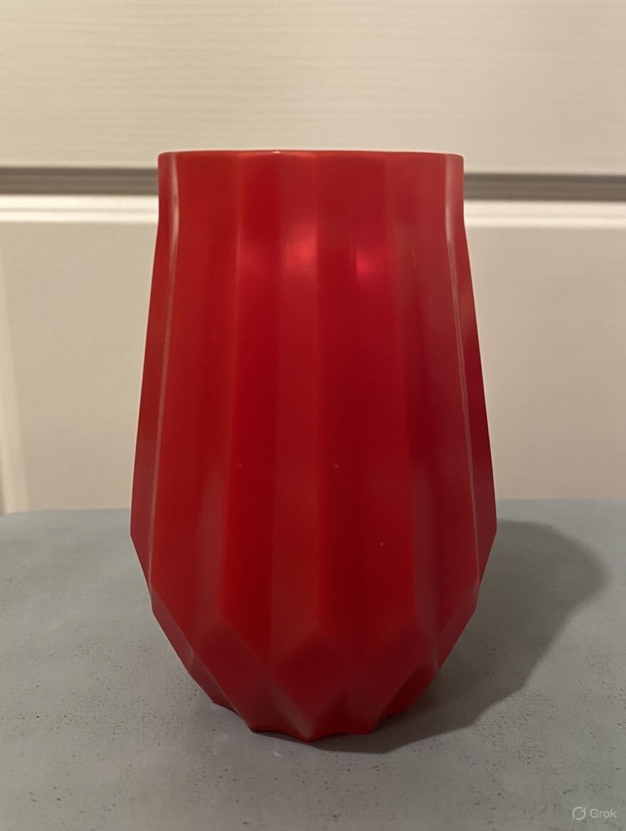 Rød vase